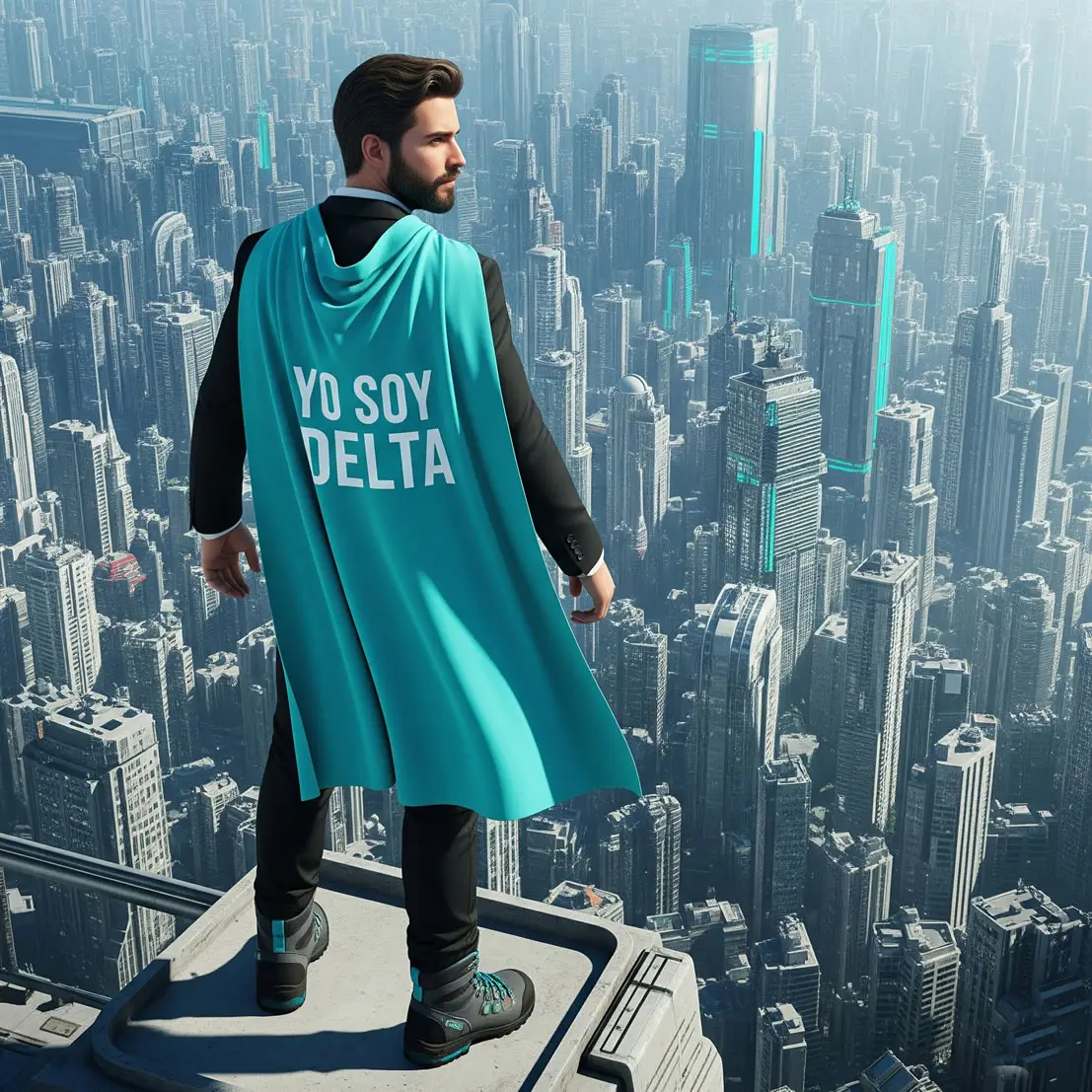 hombre ciudad